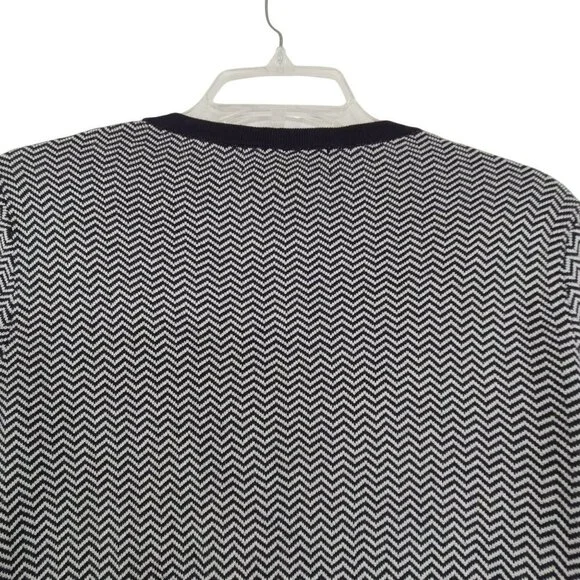 Land's End Outfitters Women's Button up Top Black and White Size S - Picture 8 of 10